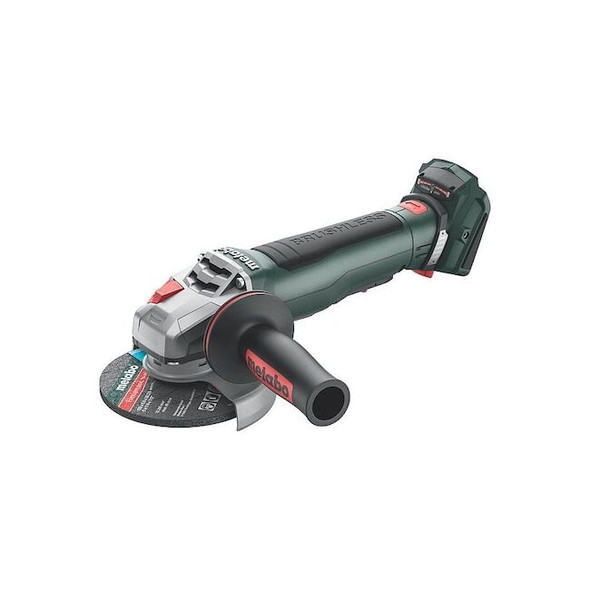 Metabo Angle Grinder, 5 in Dia, 10,000 RPM WPB 18 LT BL 11-125 Quick