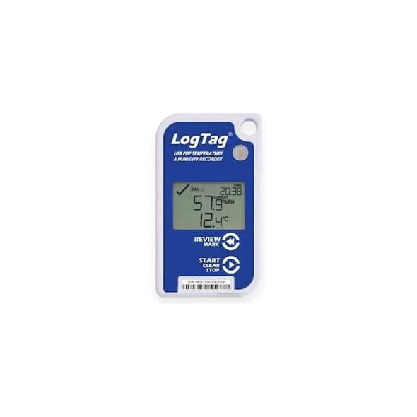 Logtag Data Logger,Dust Resistant,USB UHADO-16
