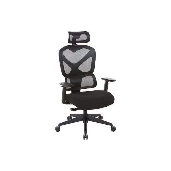 Office Star Office Chair,Adjustable Arms,Black 71142HR-3