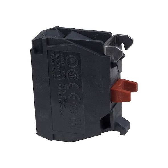 Schneider Electric Contact Blocks,Black,22 mm Connection ZBE102TQ