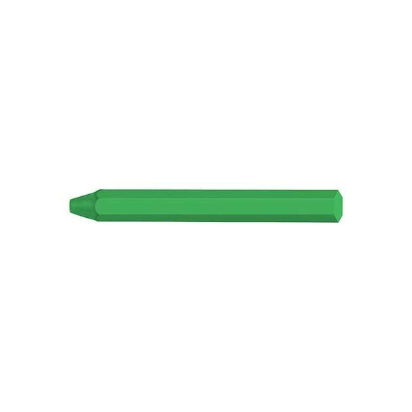 Markal Marking Crayon, 4-3/4 in L, Green, Wax 82339G