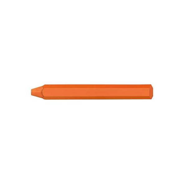 Markal Marking Crayon, 4-3/4 in L, Orange, Wax 82231G