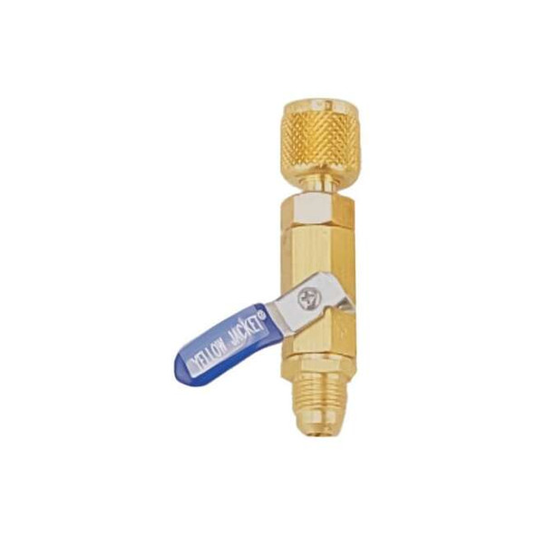 Yellow Jacket Ball Valve, 8 1/2 in L, Brass 93846