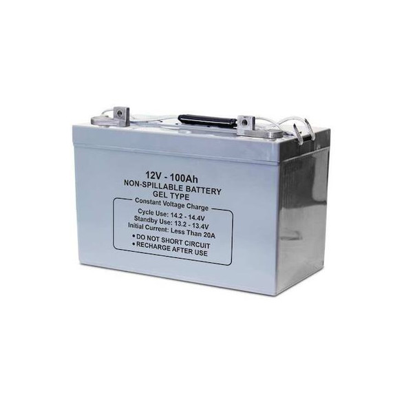 Manufacturer Varies Sealed Lead Acid Battery,12V,100Ah,GEL 47049