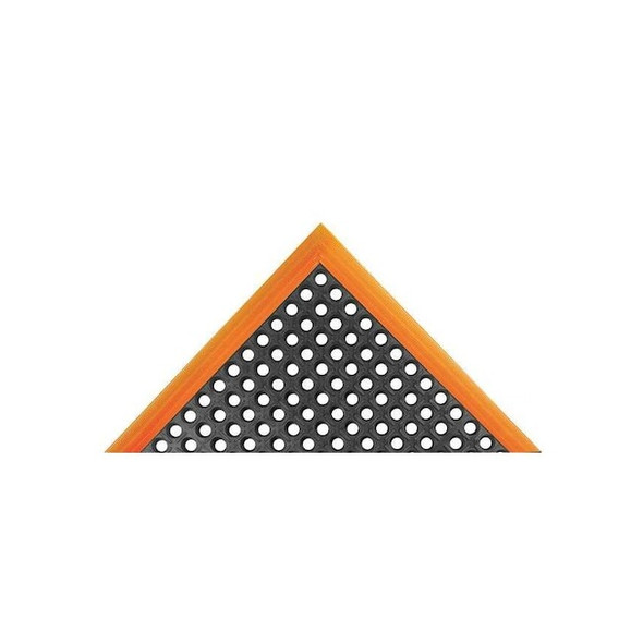 Antifatigue Mat, Rubber, Mini-Diamond Studded Top, 39 in W x 10 1/4 ft L, Black