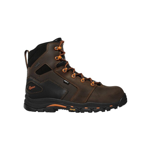 Danner Men's 6-Inch Work Boot, Brown, Orange, 14, 13880 13880-14EE