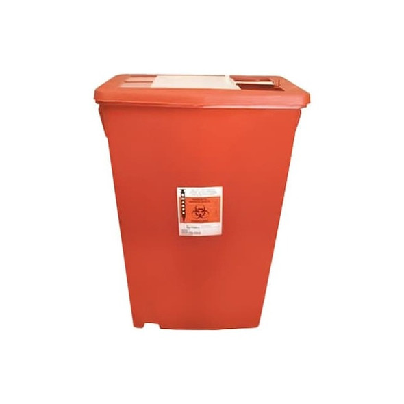 Covidien Sharps Container,Plastic,18 gal,Red,PK5 S18G019991
