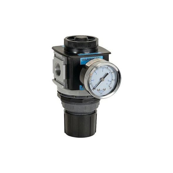 Wilkerson Regulator,Aluminum,5 7/8" H,2 7/8" W R28-04-F0G0B