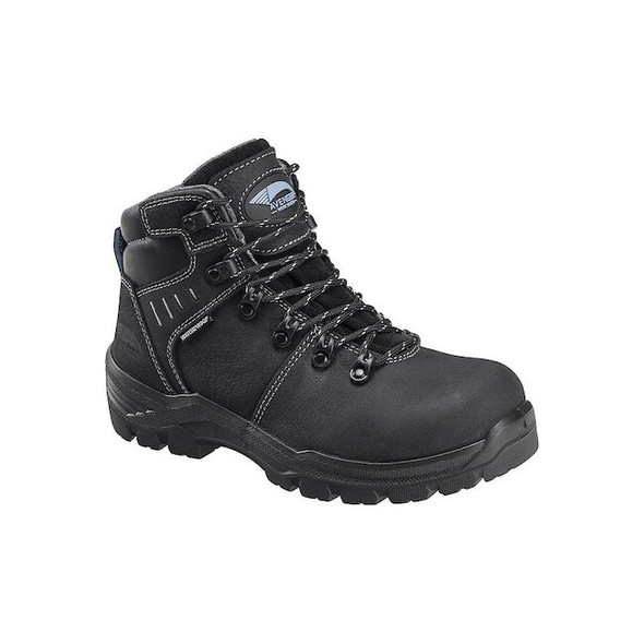 Women's 6 in Carbon Fiber Toe 6-Inch Work Boot, Black, 9 1/2, W, A7450