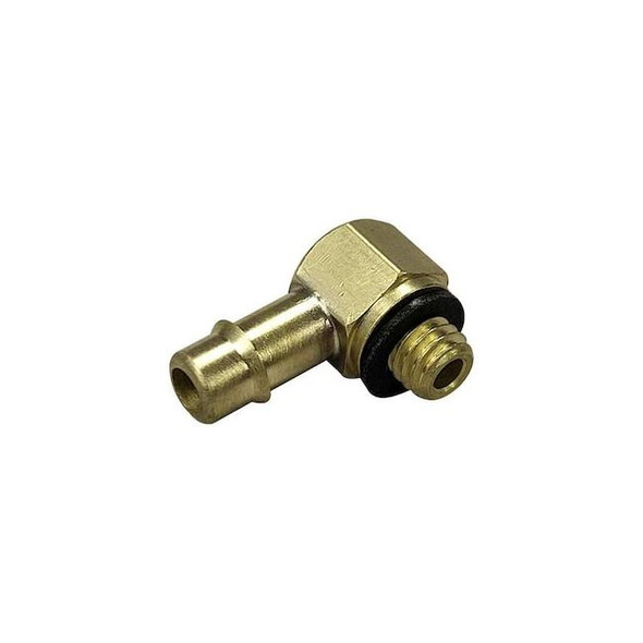 Mem-Co Elbow, Brass, MNPT 1/4 in, Barbed 1/8 in 1/4LB3
