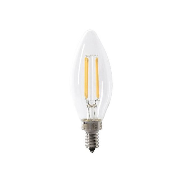 Feit Electric LED,3.3 W,B10,Candelabra Screw (E12),PK4 BPCTC40930CAFIL/4