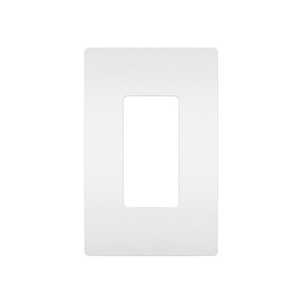 Receptacle Wall Plate, Number of Gangs: 1 Polycarbonate, Matte Finish, White