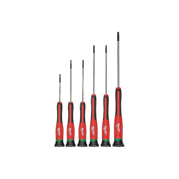 Milwaukee Tool 6 PC TORX Precision Screwdriver Set w/ Case 48-22-2610