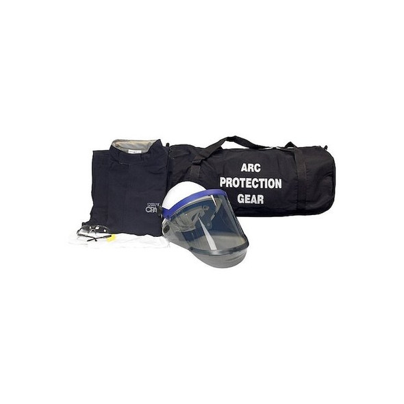 Chicago Protective Apparel Arc Flash Jacket and Pant Kit,Navy,2XL AG12-JP-2XL-NG
