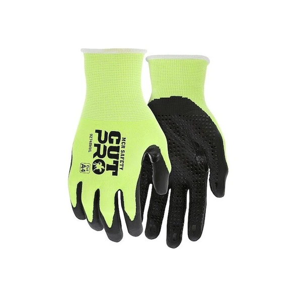 Coated Gloves, Cut Level A4 ,Dipped ,Nitrile ,Dotted ,XS ( 6 ) 1 PR