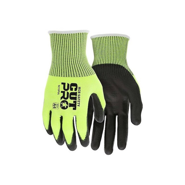 Coated Gloves, Cut Level A4 ,Dipped ,Polyurethane ,Smooth ,XS ( 6 ) 1 PR