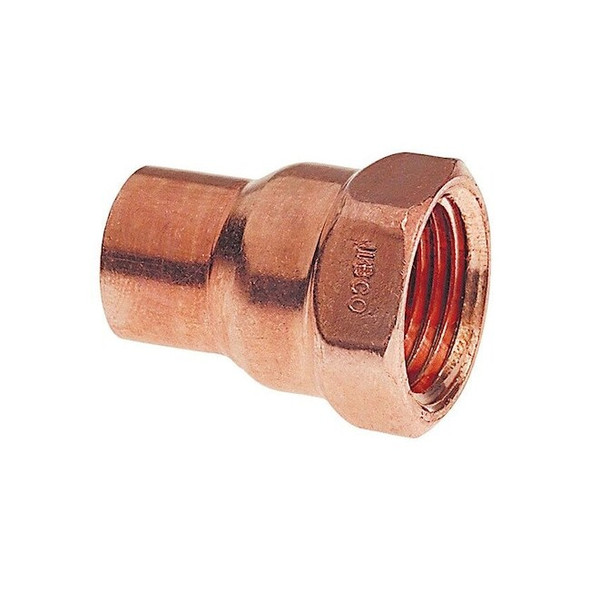Nibco Straight,Copper,Cup3/4in,FNPT3/4in 9024951