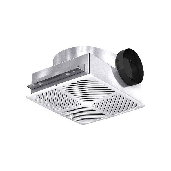Dayton Bath Exhaust Fan, 75 cfm cfm, 6 in Duct Dia., 115 V, Without Light 60RG30