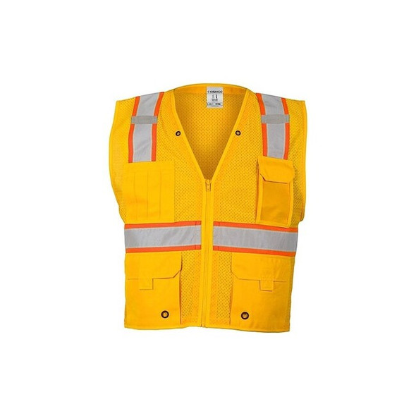 Kishigo Safety Vest,Yellow,Size L/XL B106-L-XL