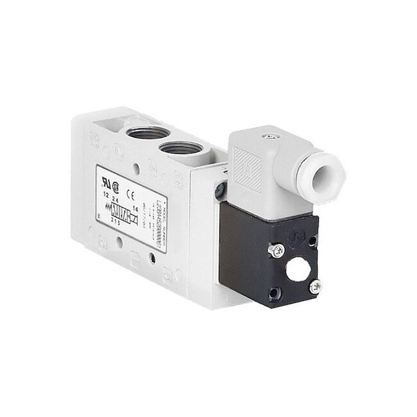Aventics Solenoid Air Con Valve,Four-Way,150 psi L22BA452B060T61