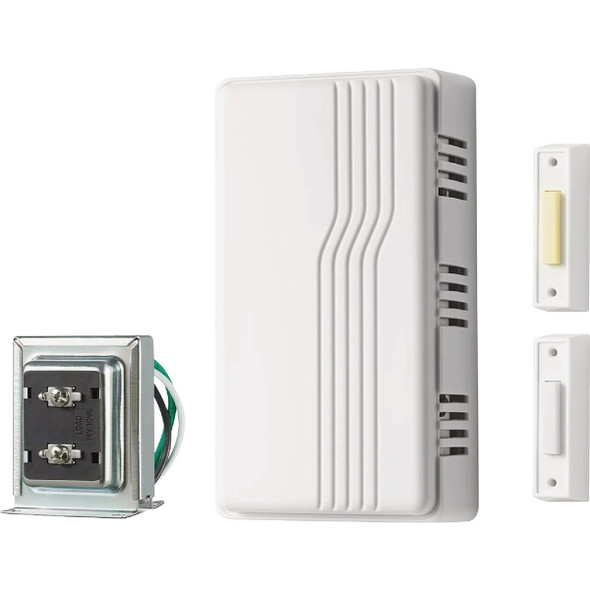 Heath Zenith White Plastic Wired Contractor Doorbell Kit 18000074