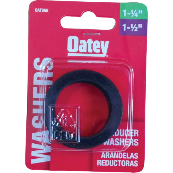 Oatey 1-1-2 In. x 1-1-4 In. Black Rubber Slip Joint Washer OAT966 483763