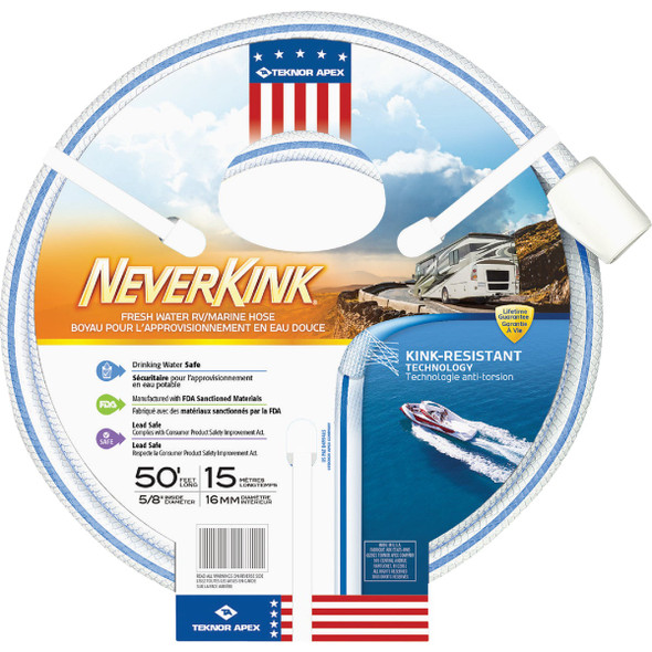Teknor Apex NeverKink 5-8 In. x 50 Ft. RV Marine Hose 8602-50 724367