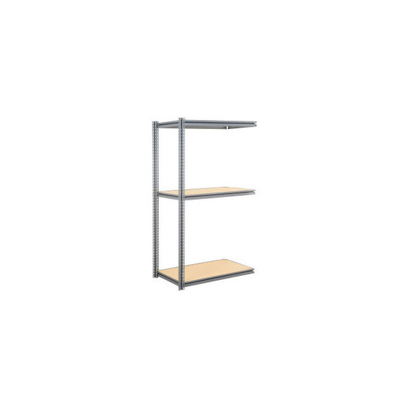 Global Industrial 3 Shelf Heavy Duty Boltless Shelving Z Beam Add On 60Wx24Dx96H