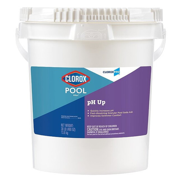Cloroxpro Pool Balancer pH, 30 lb Bucket,Alkaline 91130CLP