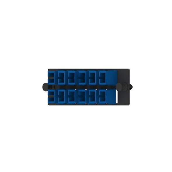 Panduit Fiber Optic Adapter Panel,1.38 in FAP12WBUSCZ