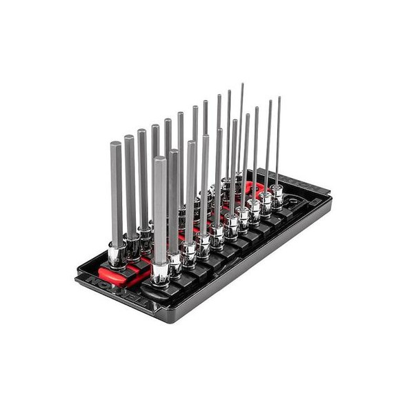 Tekton Socket Set,Steel,9 3/4 in L SHB90206