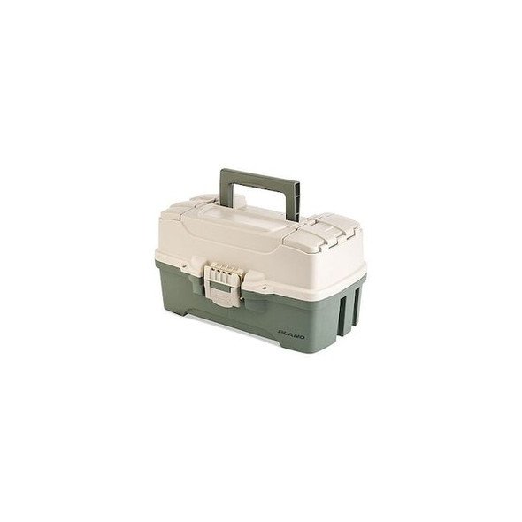 Plano 2 Tray Tool Box, Green/Tan P000404