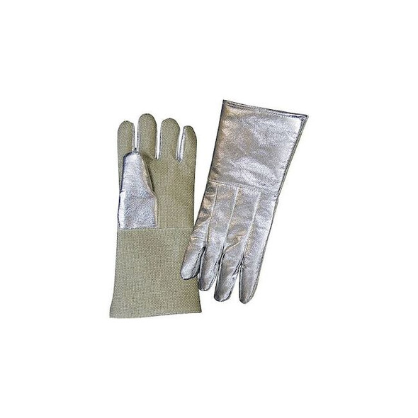 Mechanix Wear Aluminized Gloves, 1,500  Degrees F Max Temp., 1 PR 234-AKV-ZP