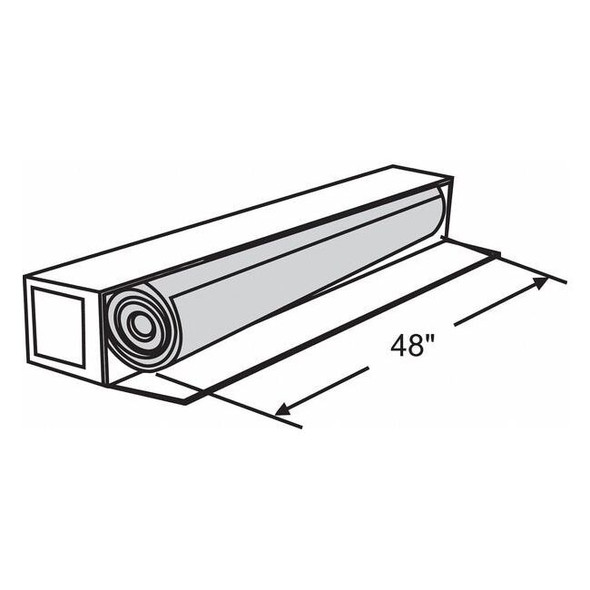 Door and Window Screen, Fiberglass, 48 in W, 100 ft L, 0.011 in Wire Dia, Gray