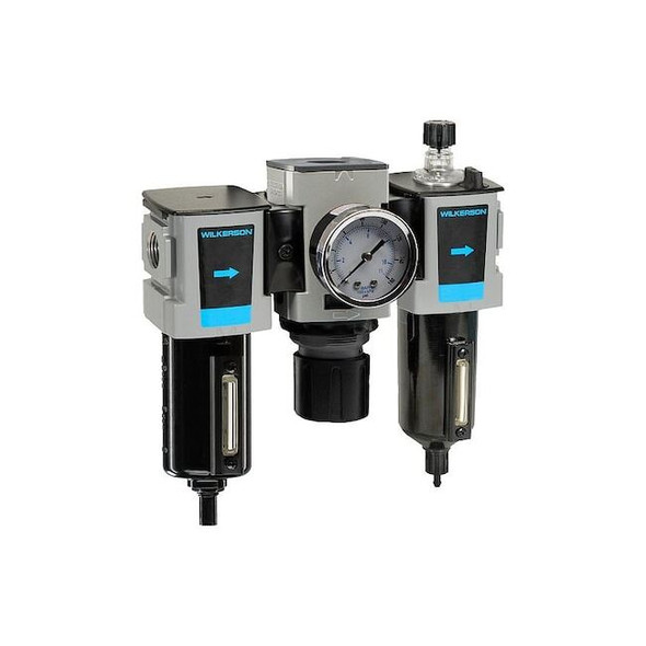 Wilkerson Filter/Regulator/Lubricator,Auto Drain C18-04-FHG0B