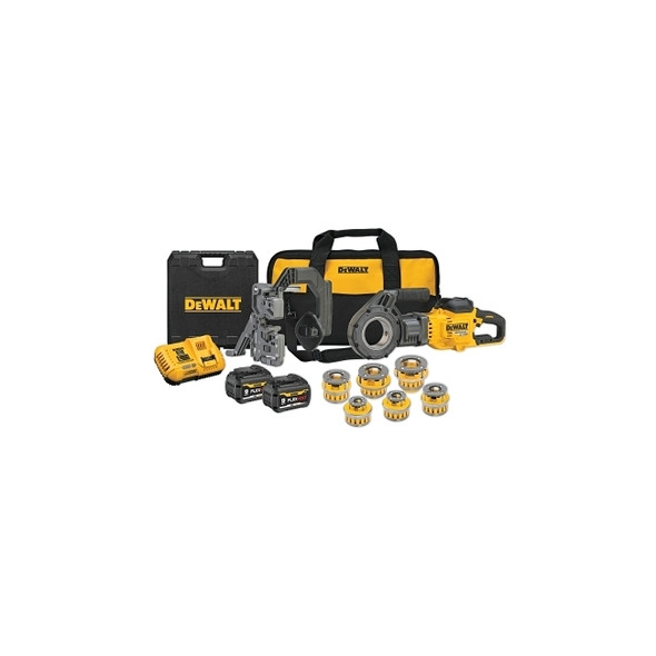 FLEXVOLT® 60V MAX* Cordless Pipe Threader Kit with Die Heads, 1/2 in to 2 in