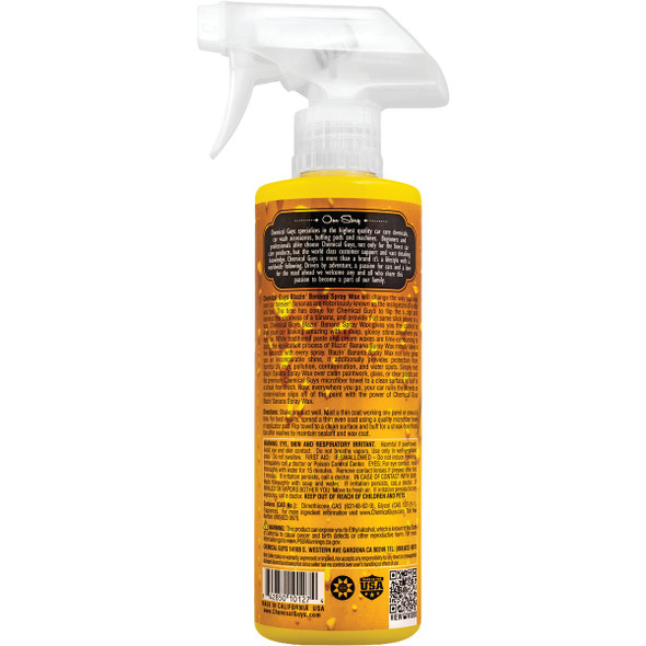 Chemical Guys 16 Oz. Blazin' Banana Carnauba Spray Wax WAC21516 597185