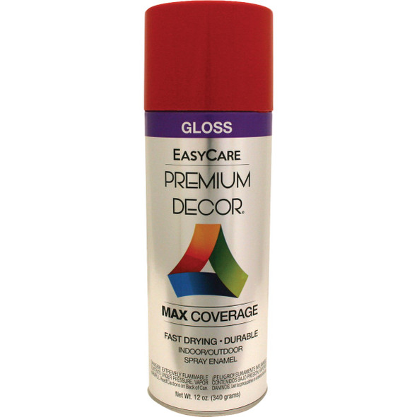 EasyCare Premium Decor 12 Oz. Spray Paint, Americana Red Gloss PDS29-AER