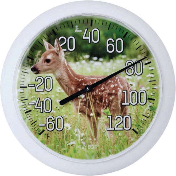 Taylor 8.5 In. Fawn Patio Dial Thermometer 5323344