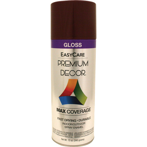 EasyCare Premium Decor 12 Oz. Spray Paint, Shutter Red Gloss PDS95-AER