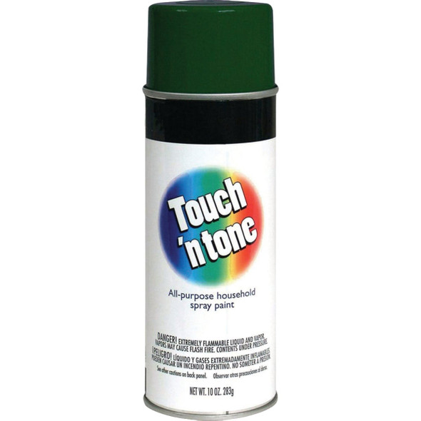 Rust-Oleum Touch 'n Tone 10 Oz. Enamel Spray Paint, Gloss Hunter Green 55271830 775148