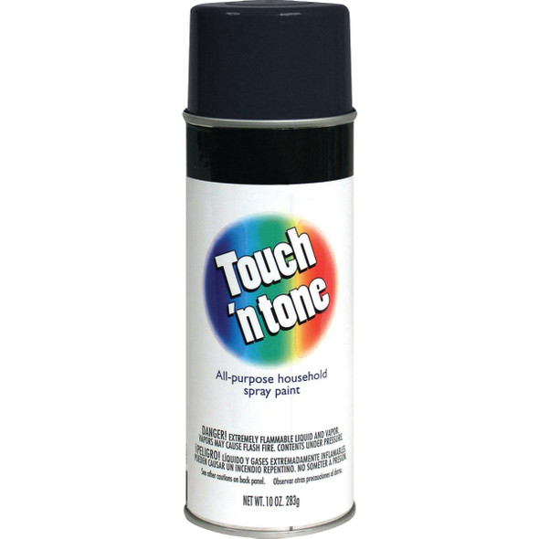 Rust-Oleum Touch 'n Tone 10 Oz. Enamel Spray Paint, Flat Black 55275830 775468