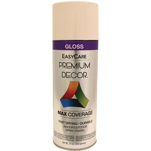 EasyCare Premium Decor 12 Oz. Spray Paint, Heirloom White Gloss PDS15-AER