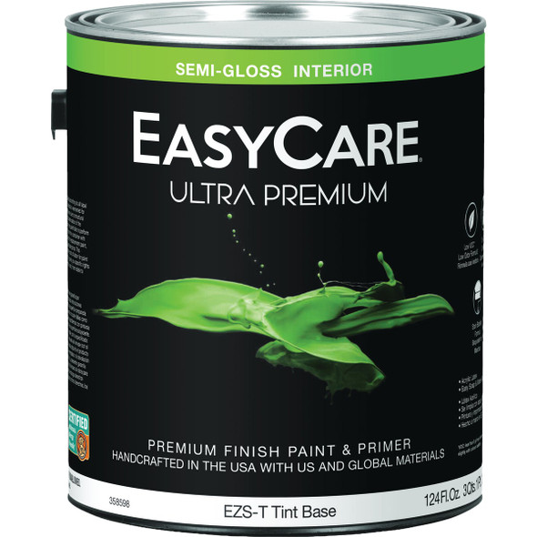 EasyCare Ultra Premium Semi-Gloss Interior Paint, Tint Base, 1 Gal. EZST-GL