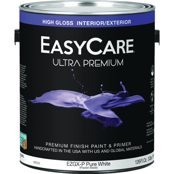 EasyCare Ultra Premium High Gloss Interior/Exterior Paint, Pastel Base, 1 Gal.
