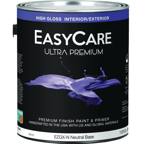 EasyCare Ultra Premium High Gloss Interior/Exterior Paint, Neutral Base, 1 Gal.