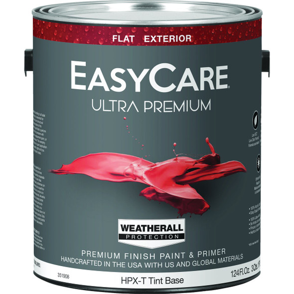 EasyCare Ultra Premium Flat Exterior Paint, Tint Base, 1 Gal. HPXT-GL