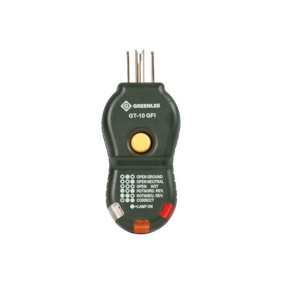 Greenlee GFCI Tester,No Display,No Display,GFCI GT-10GFI