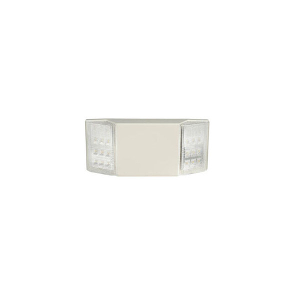 Global Industrial 2 Head LED Emergency Unit w/ Fixed Optics and Ni-Cad Battery B
