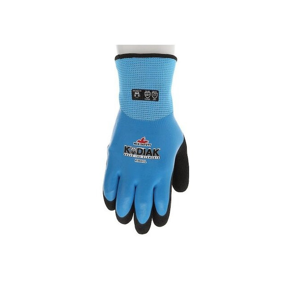 Mcr Safety Knit Gloves,Sandy Latex,S,Finished,Knit K9697S